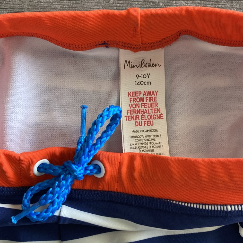 Mini Boden Boys Swim Trunks/Shorts - Striped - Picture 3 of 5
